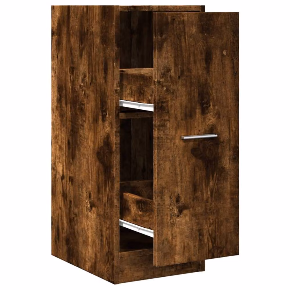 Berkfield Home Elegant Apothecary Cabinet in Smoked Oak Brown, W/D/H: 30 x 41 x 77.5 cm – 3