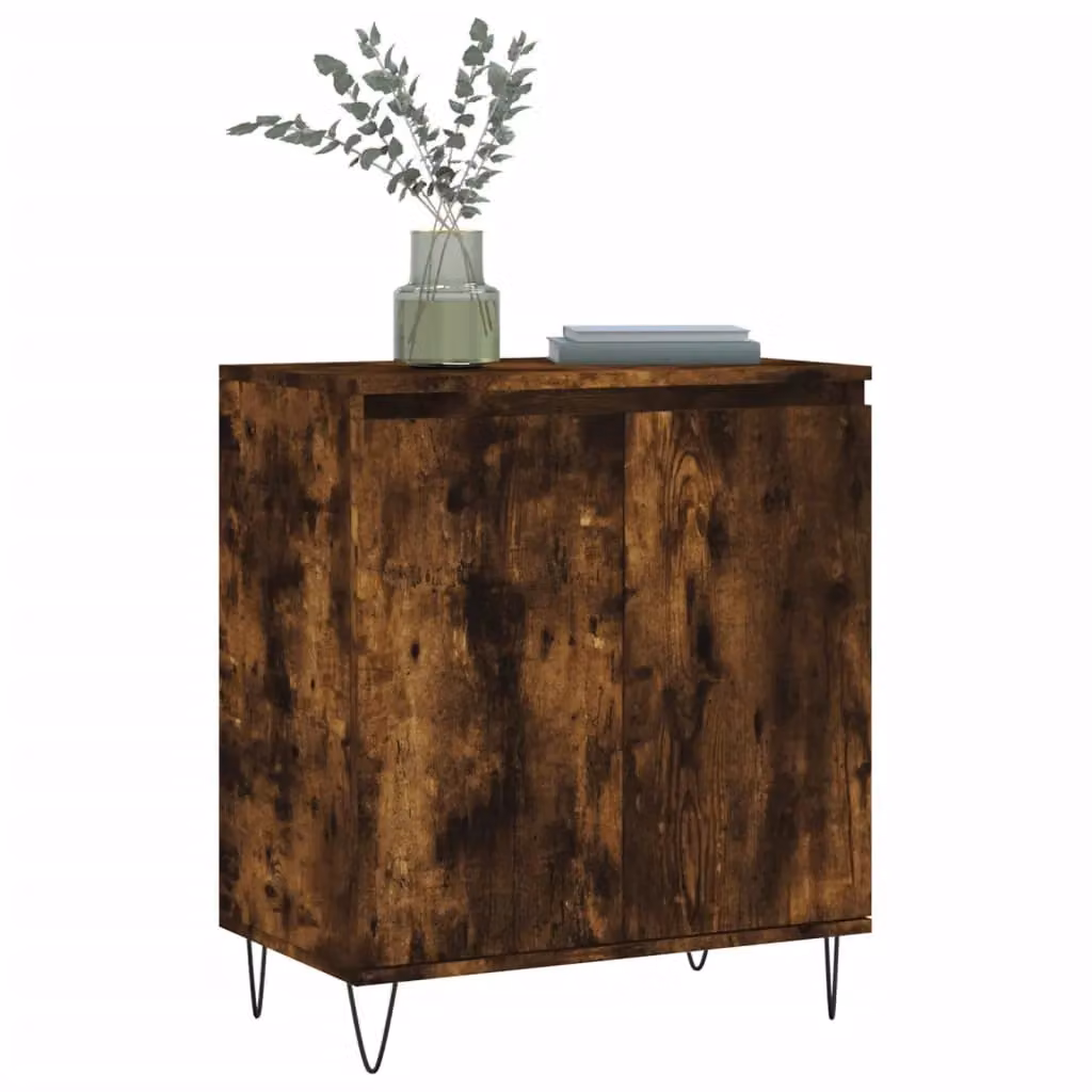 Berkfield Home Smoked Oak Sideboard in Brown, W/D/H: 60 x 35 x 70 cm – 3