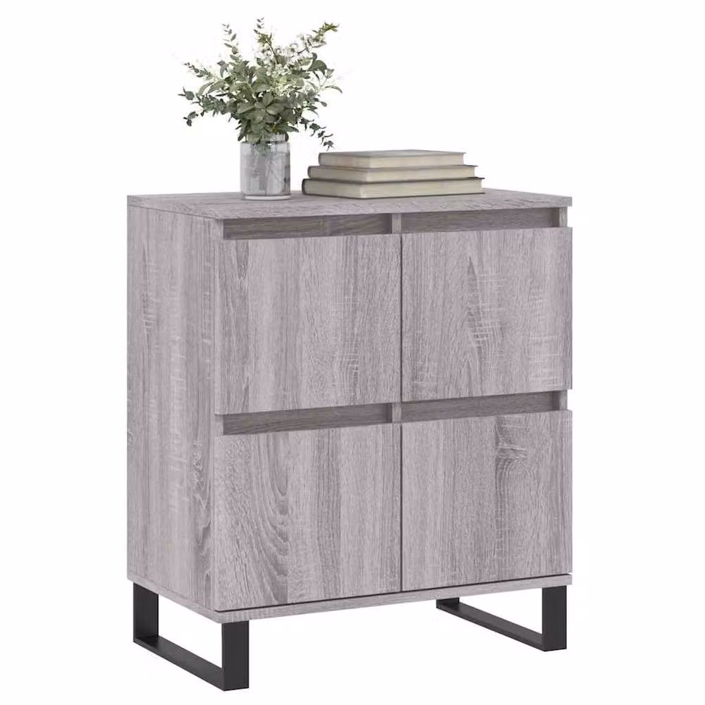 Berkfield Home Grey Sonoma Modern Sideboard, W: 60 cm, D: 35 cm, H: 70 cm – 2
