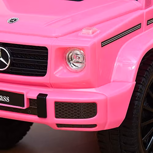 HOMCOM Mercedes 3 in 1 Kids Ride On Car with Slide and Light and Sound Effects, Pink, W/D/H: 41.5 x 28.5 x 28.5 cm – 7