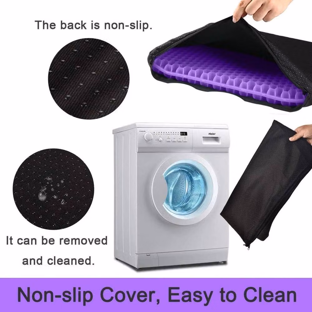 Kelvenix Extra Thick Gel Seat Cushion in Purple, W: 100 cm x D: 190 cm – 3