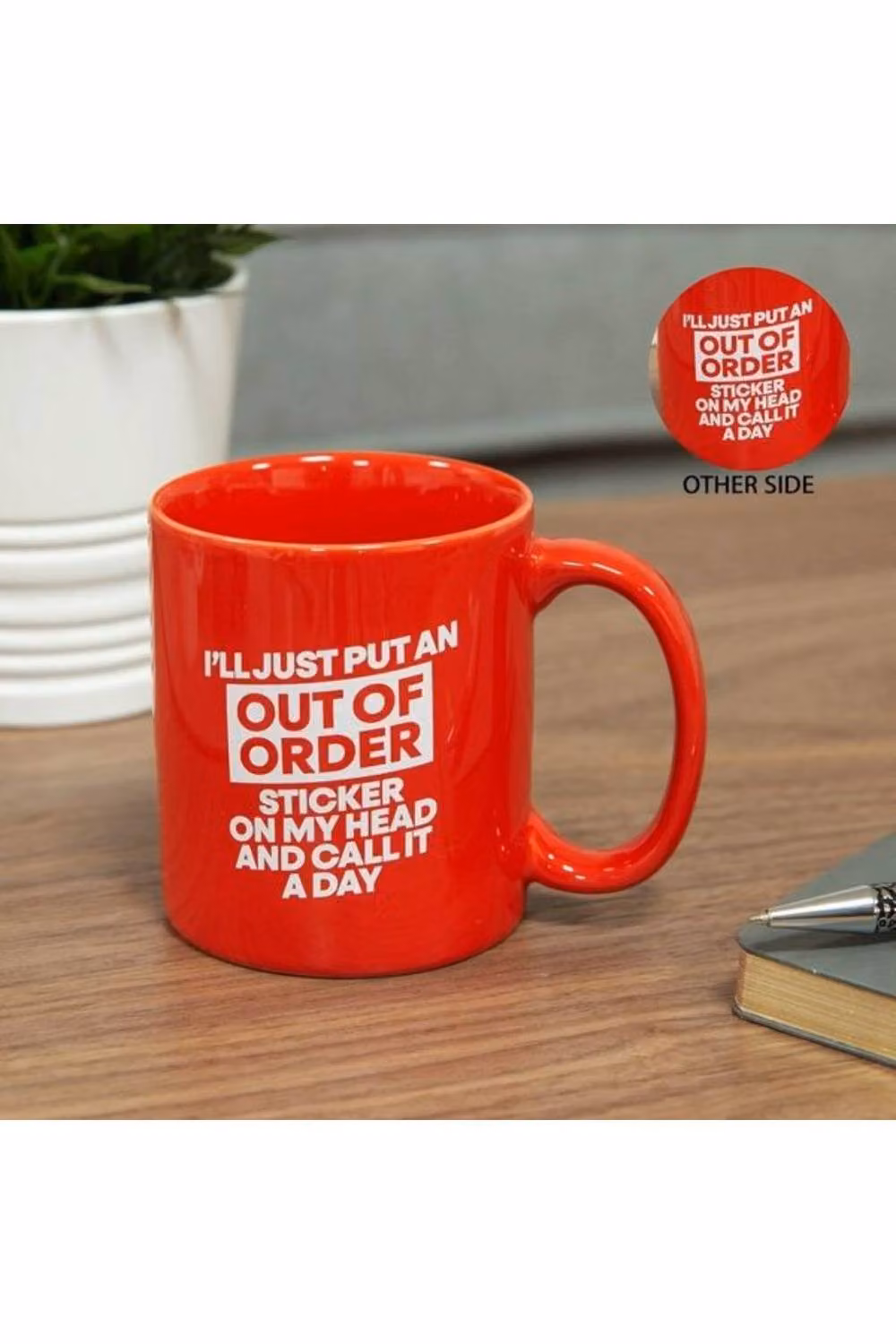 KDMD Ministry of Humour Out of Order Ceramic Mug Set, Multicolour, 2 Pack – 2