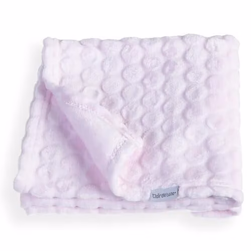 Clair de Lune Marshmallow Baby Blanket in Pink