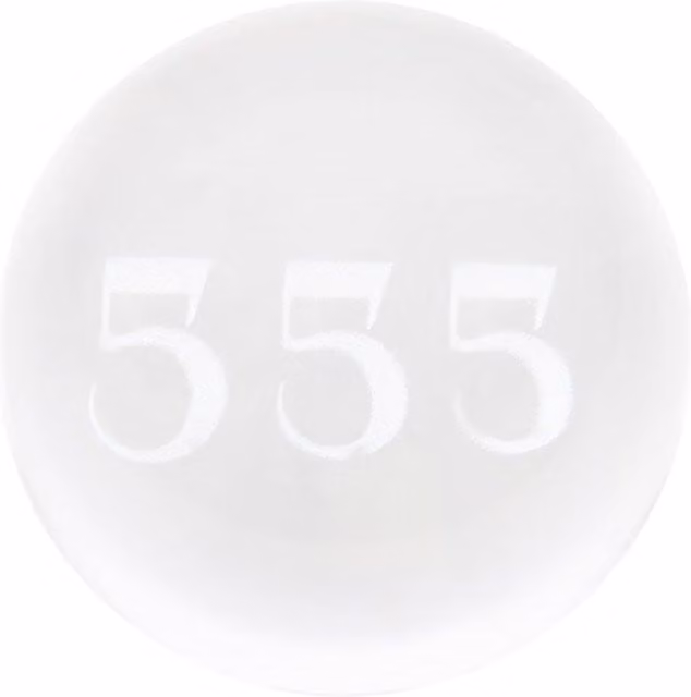Something Different 555 Angel Number Clear Glass Crystal Ball Tabletop Ornament