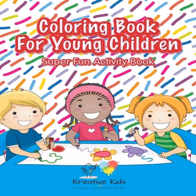 Kreative Kids Multicolour Coloring Book for Children, Paperback