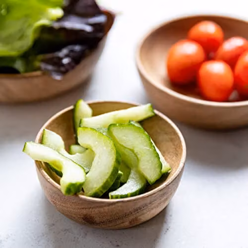 Artesa Set of 3 Brown Acacia Wood Salad Serving Bowls – 4