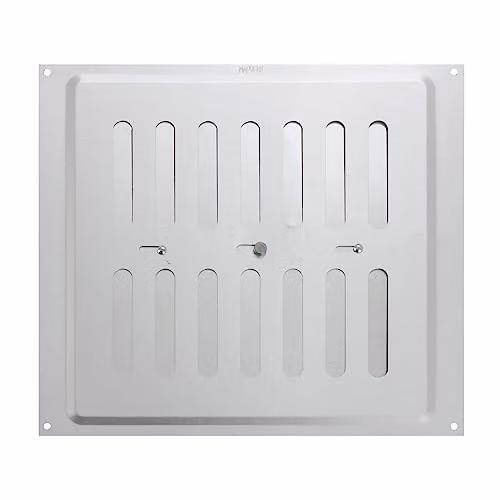 MAP Vents 939-31 Adjustable Aluminium Metal Grille Vent, Silver, W: 22.9 cm x H: 22.9 cm