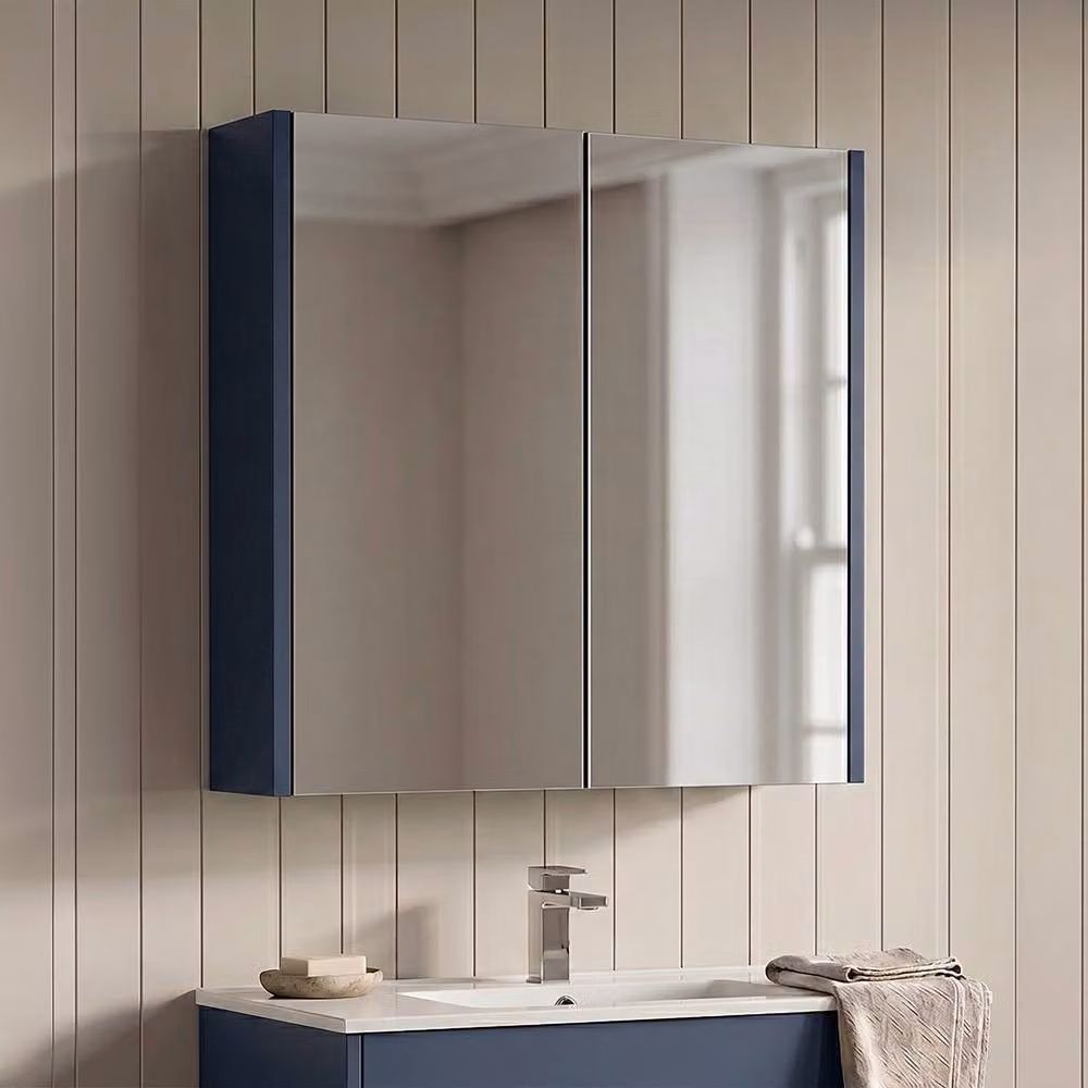 Balterley Winshill Rectangular Wall Mirror, Blue, W: 60 cm – 2