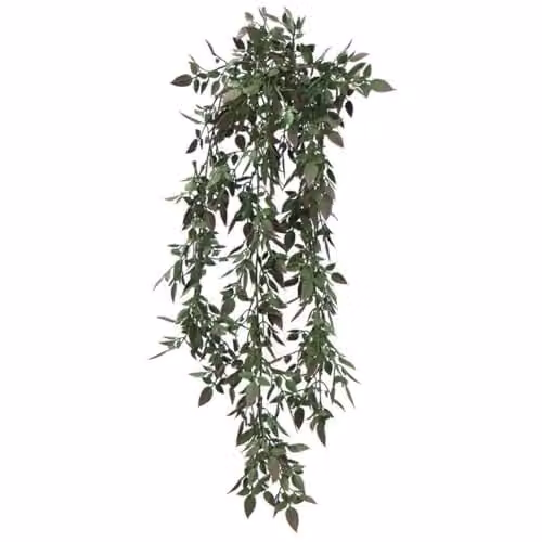 Leaf Artificial Angel Hanging Plant, Green, Height: 76 cm