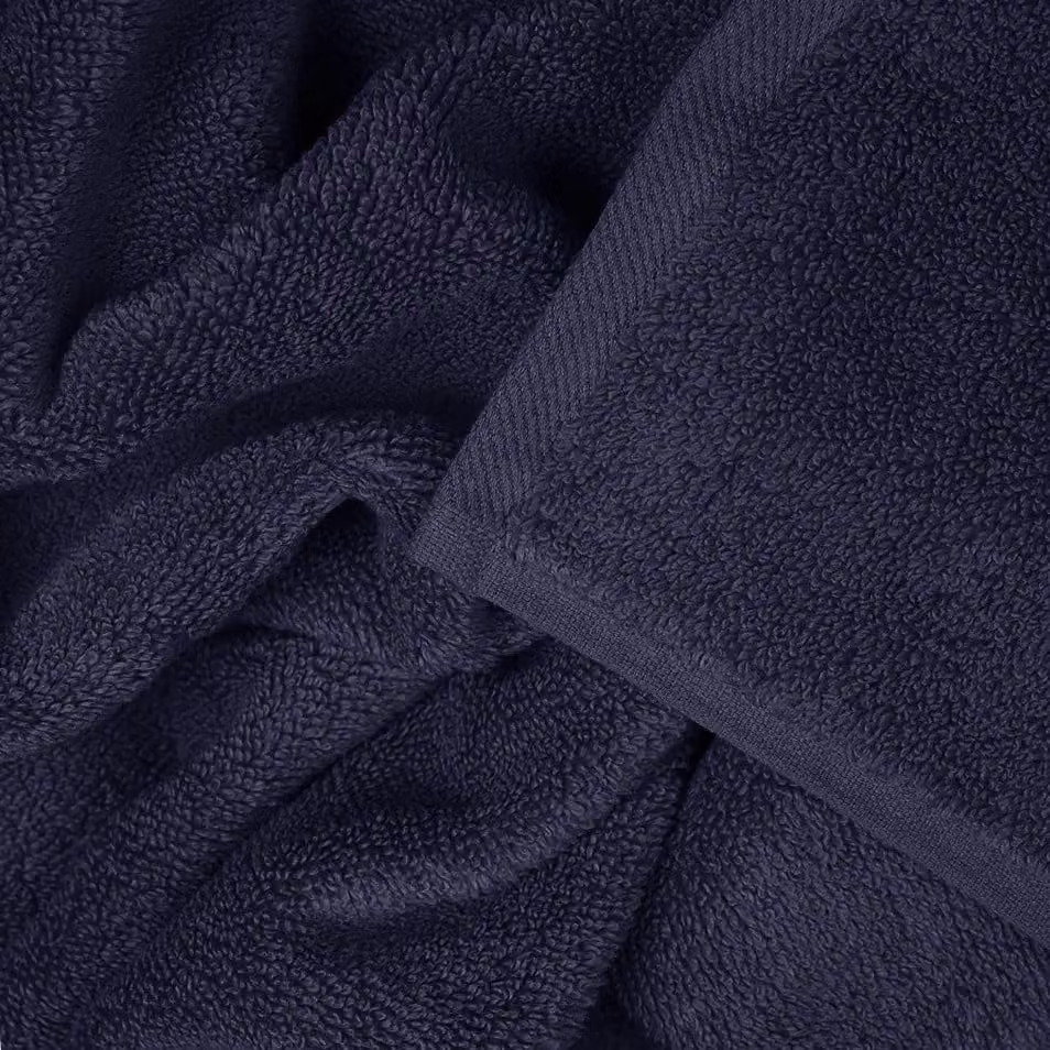 Allure Bath Fashions Luxury Zero Twist Egyptian Cotton Towel Set in Blue – 2