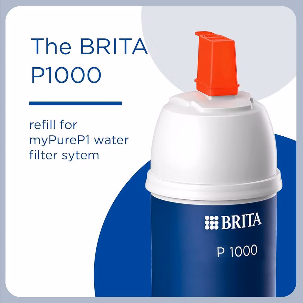 Brita P1000 Replacement Filter Cartridge for Filter Taps, White, 1 Pack – 2