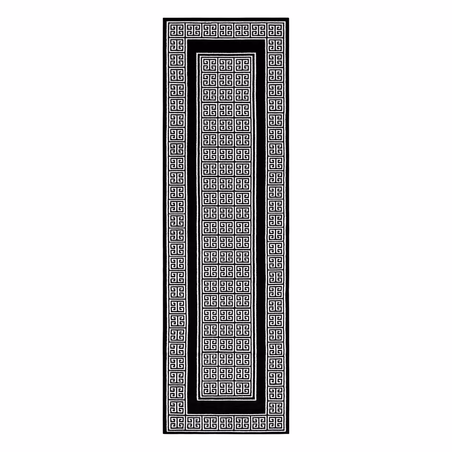 RugsX Gloss Runner in Black and Grey, W/D/H: 80 x 250 cm – 3