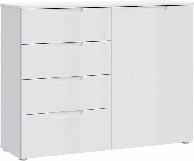 Furniture To Go Sienna 1-Door Chest in White
