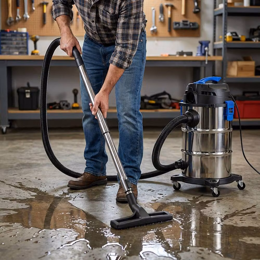 Spector 30L Wet and Dry Vacuum Cleaner in Silver and Blue with 1400W Motor, Blower Function and Power Take Off Socket – 2