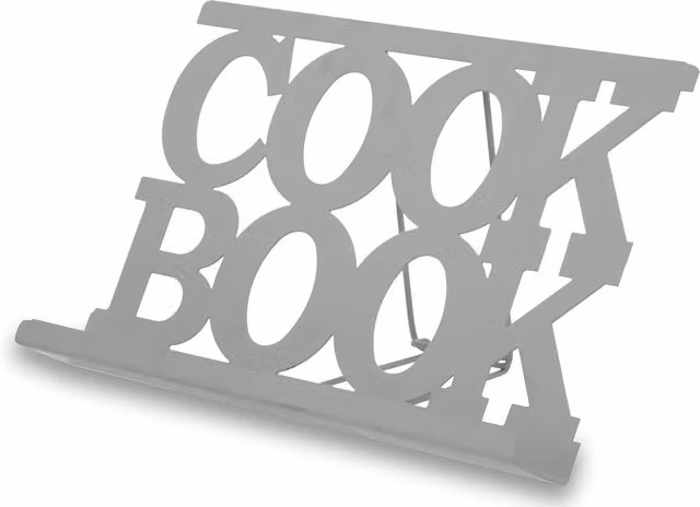 Orsina Elegant Metal Cook Book Stand in Grey or Pink