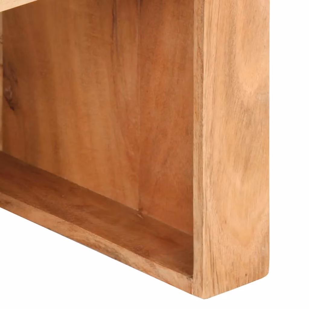 Berkfield Home Industrial Side Table in Brown Solid Acacia Wood W/D/H: 43 x 40 x 30 cm – 4