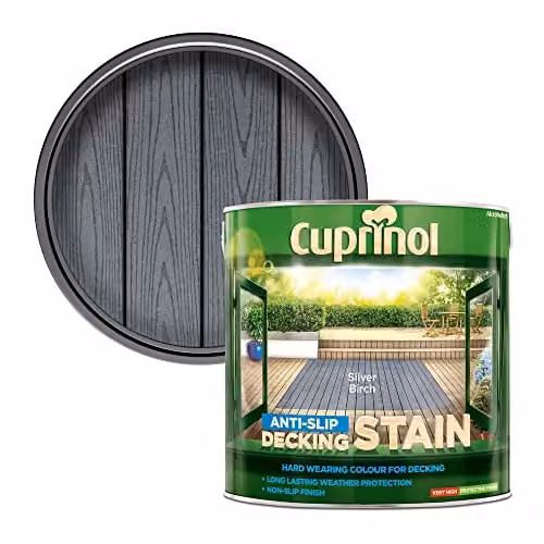 Cuprinol Anti Slip Decking Stain in Silver Birch, 2.5 Litre – 1