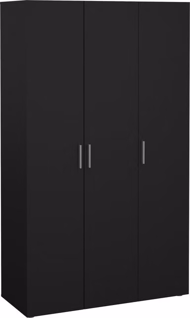 Furniture To Go Pepe 3-Door Wardrobe in Black Matt