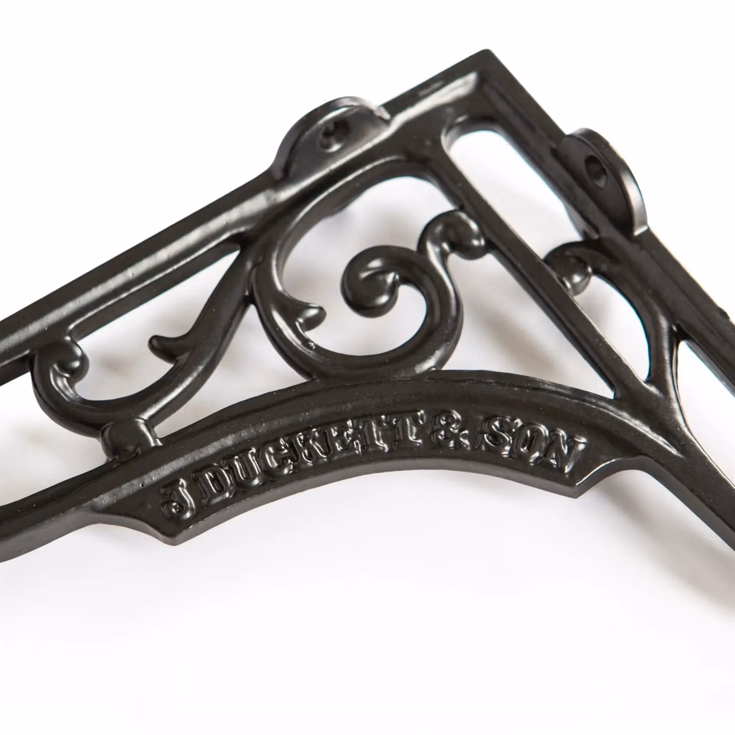 Hammer and Tongs Ornate Iron Shelf Bracket, Black, Pack of 2 – 2