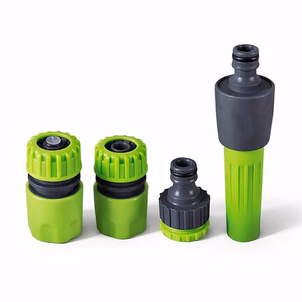 NESTLUNE Reinforced Garden Hose Pipe Kit with Tap Connector and Sprinkler, Green, 50m – 2