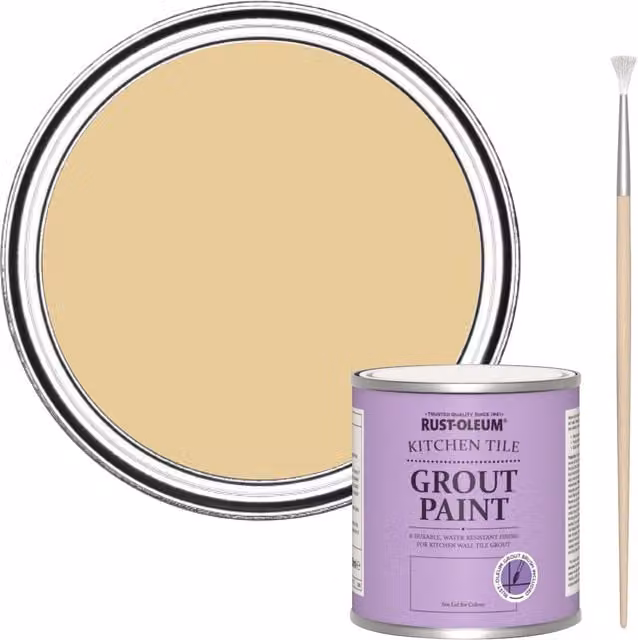Rust-Oleum Kitchen Grout Paint in Sandstorm Yellow, 250ml