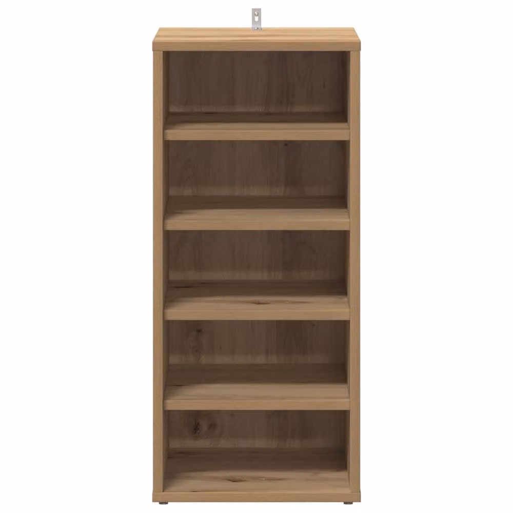 Berkfield Home Set of 2 Artisan Oak Shoe Cabinets in Brown, W/D/H: 32 x 35 x 70 cm – 4