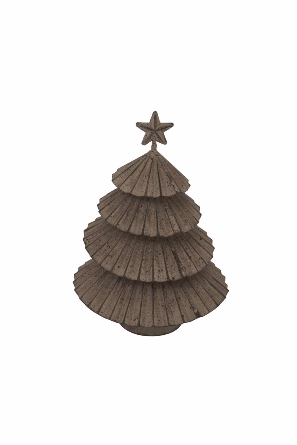 KDMD Rustic Metal Layered Star Tree Winter Decor and Tabletop Centrepiece in Brown – 2