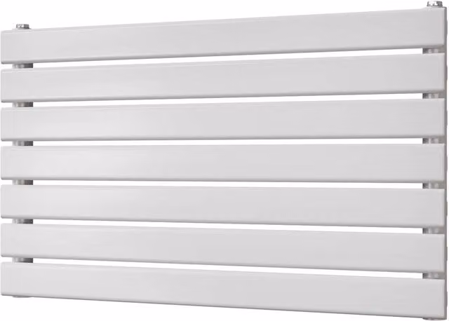 UK Radiators Typhoon Axis White Horizontal Designer Radiator, W: 80 cm, H: 47.6 cm