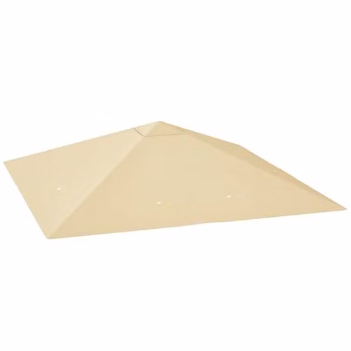 Outsunny Beige Gazebo Canopy Replacement Cover with UPF 50+ Protection – 1