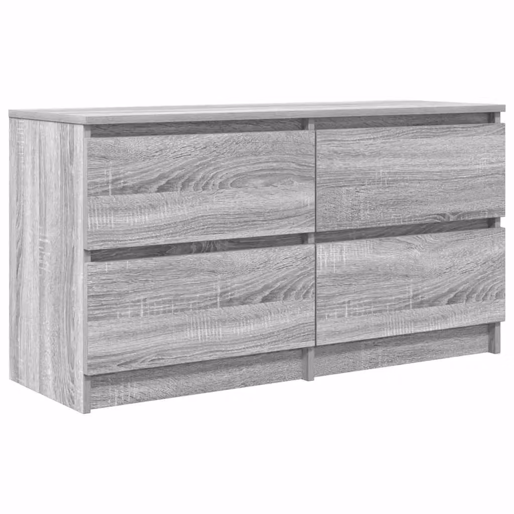 Berkfield Home Modern Grey Sonoma TV Cabinet in Matt Engineered Wood W/D/H: 100 x 35 x 54 cm – 2