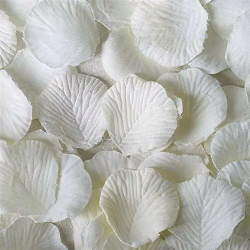 Shatchi 400pcs White Silk Rose Petal Confetti for Wedding, Anniversary and Mother's Day Table Decorations – 2