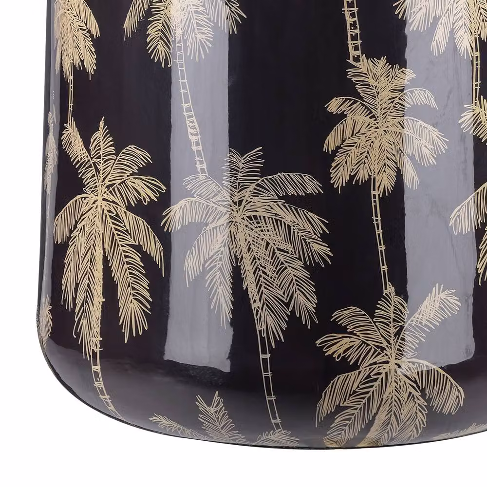 Libra Interiors Palm Large Tabletop Vase in Gold, Black and Multicolour, H 76.5 cm x W 62.0 cm x D 76.5 cm – 4