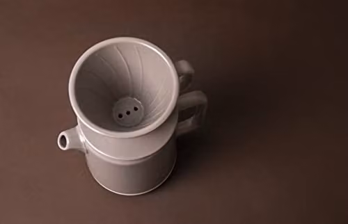 La Cafetiere Seville Ceramic Pour Over Coffee Set, 4 Cup, Beige and Grey – 3