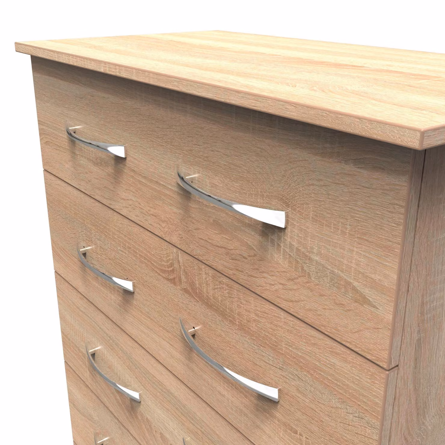 Ready Assembled 2 U Hampshire 5 Drawer Chest in Light Oak – 2