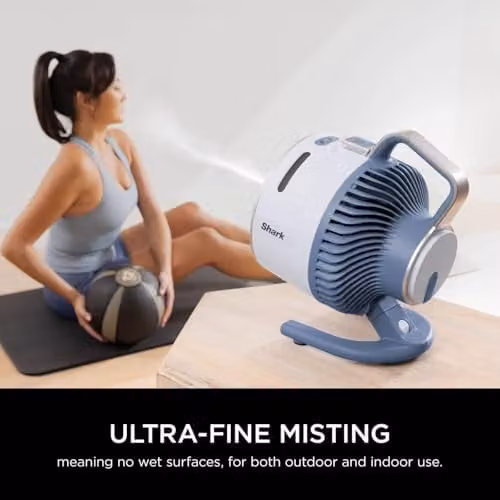 Shark FlexBreeze HydroGo Cordless Portable Fan, Glacier White, W/D/H: 22 x 21 x 29.1 cm – 3