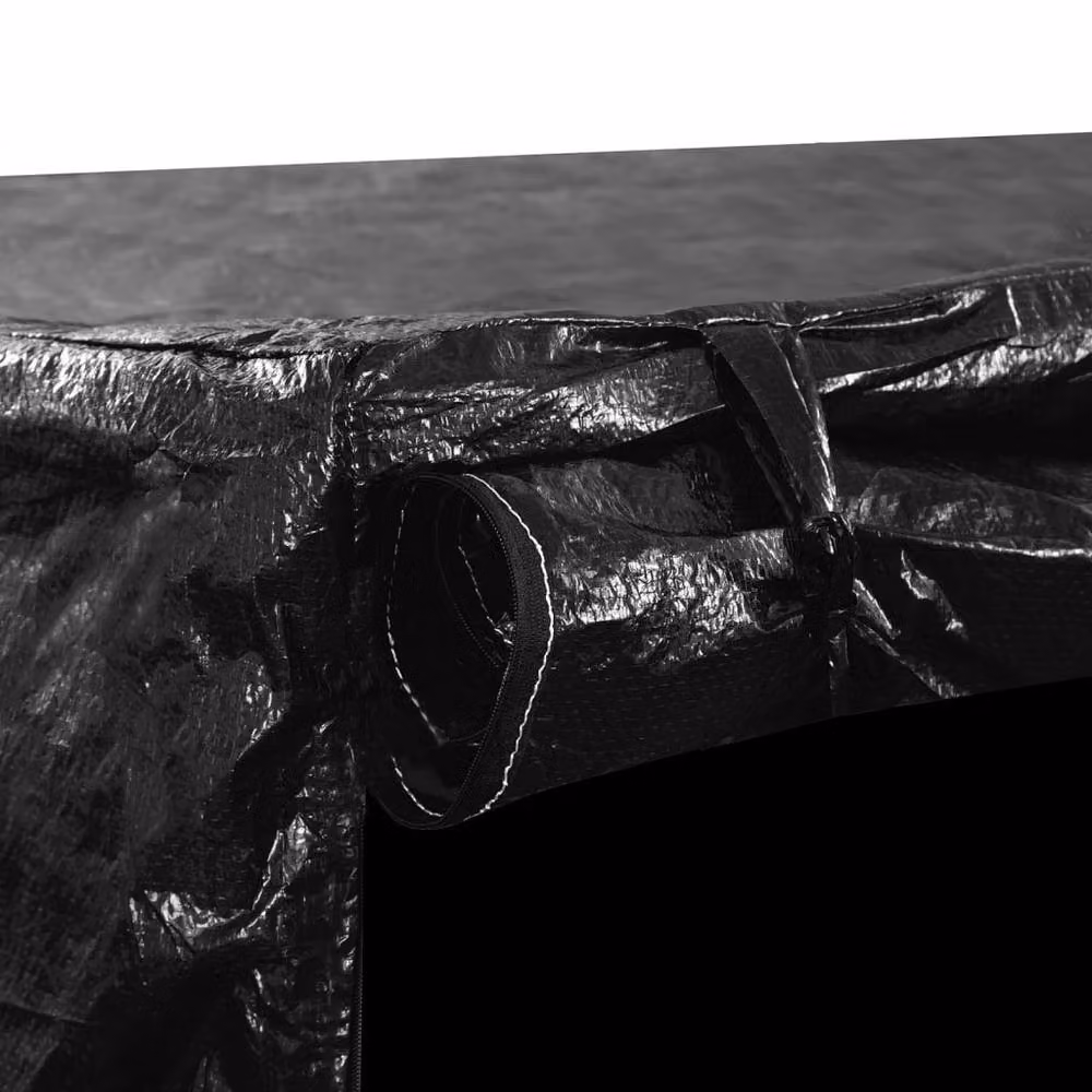 Berkfield Home Swing Bench Cover in Black, W/D/H: 255 x 145 x 170 cm – 6