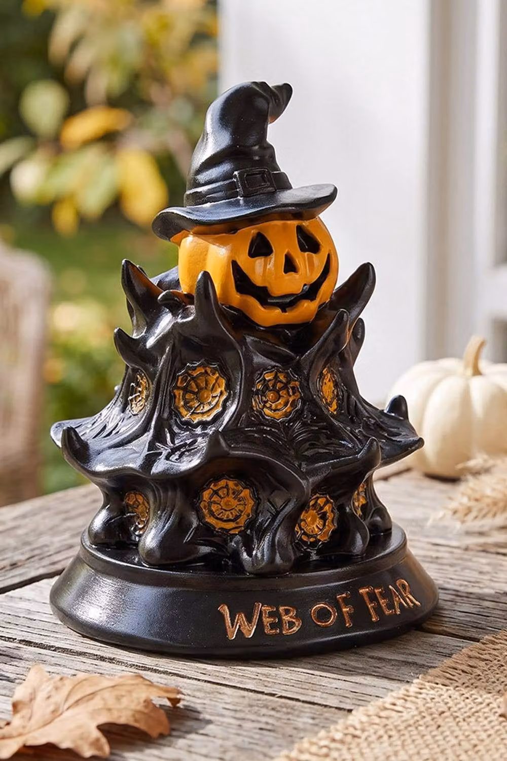 Living and Home Halloween Witch Hat and Pumpkin LED Night Light in Black – 2