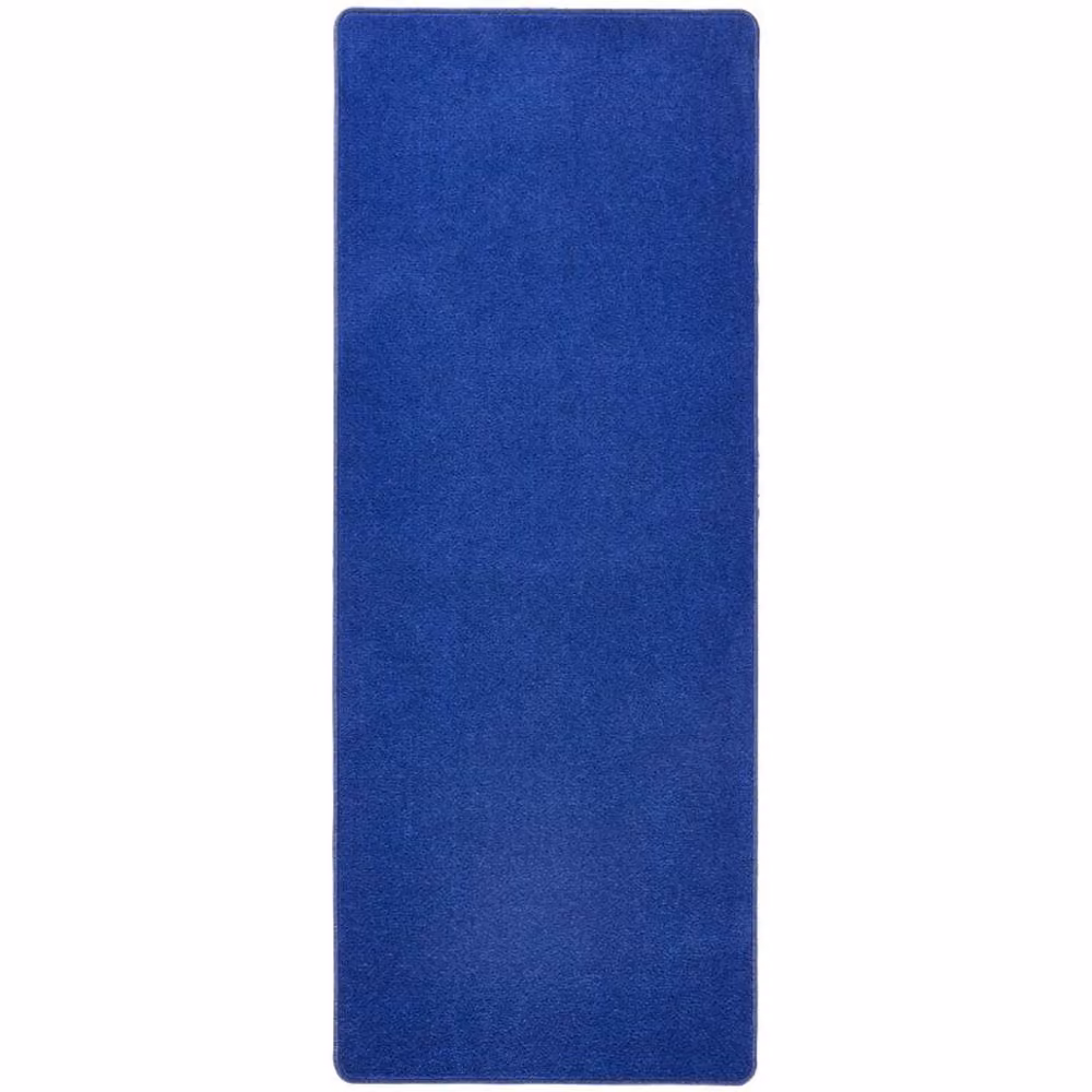 THE RUGS Uni Colours Modern Plain Blue Polypropylene Area Rug, W: 80 cm, L: 200 cm – 4