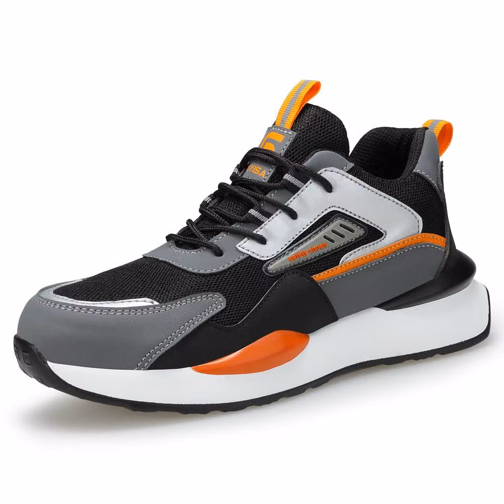 Safety Brands Men's Lightweight Water Resistant Steel Toe Cap Safety Trainers in Black, Size 12 UK – 2