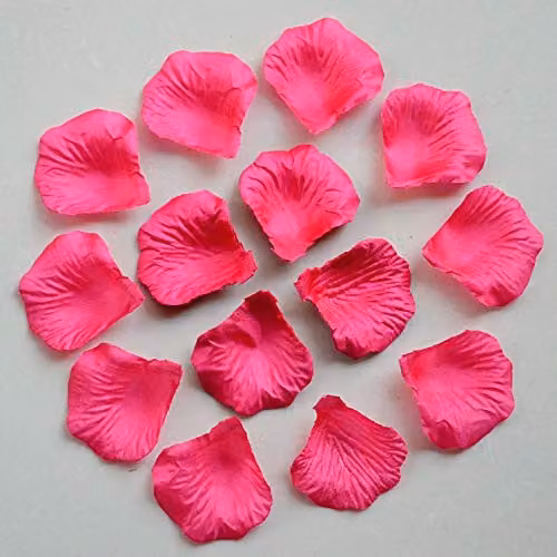Shatchi 2000pcs Pink Silk Rose Petal Confetti for Weddings, Anniversaries and Mother's Day Table Decorations – 1