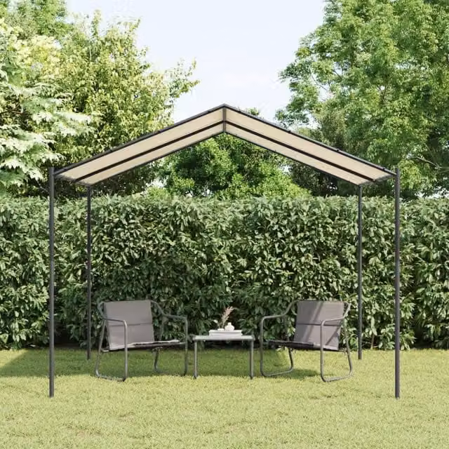 Berkfield Home Canopy Tent in Beige, W 3 x D 3 m, Steel and Polyester – 1