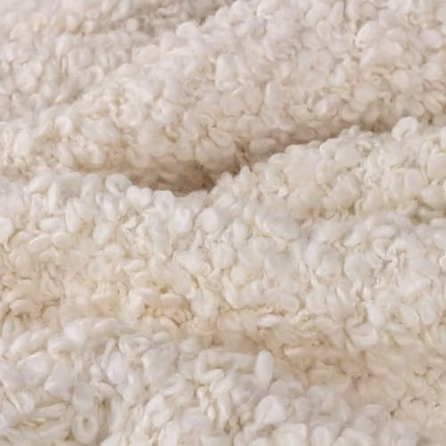 Yard Ulsmere Woven Bouclé Fringed Throw in Beige and White, W/D/H: 130 x 180 cm – 2