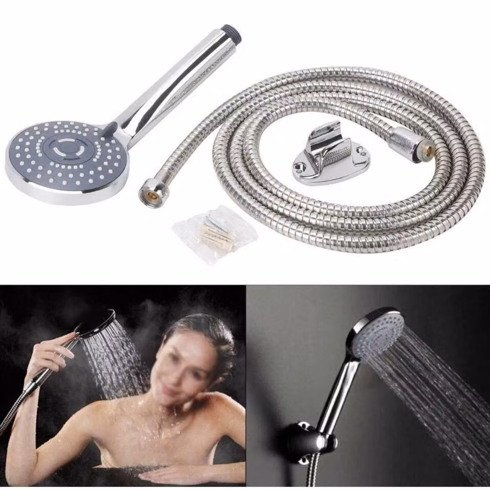 Hinsinc Multi Function Universal Shower Head Set in Chrome Silver – 2