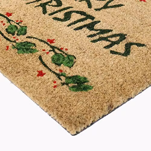 Coco&Coir Christmas Socks Design Coir Door Mat, Multicolour, W: 75 cm, D: 45 cm – 5