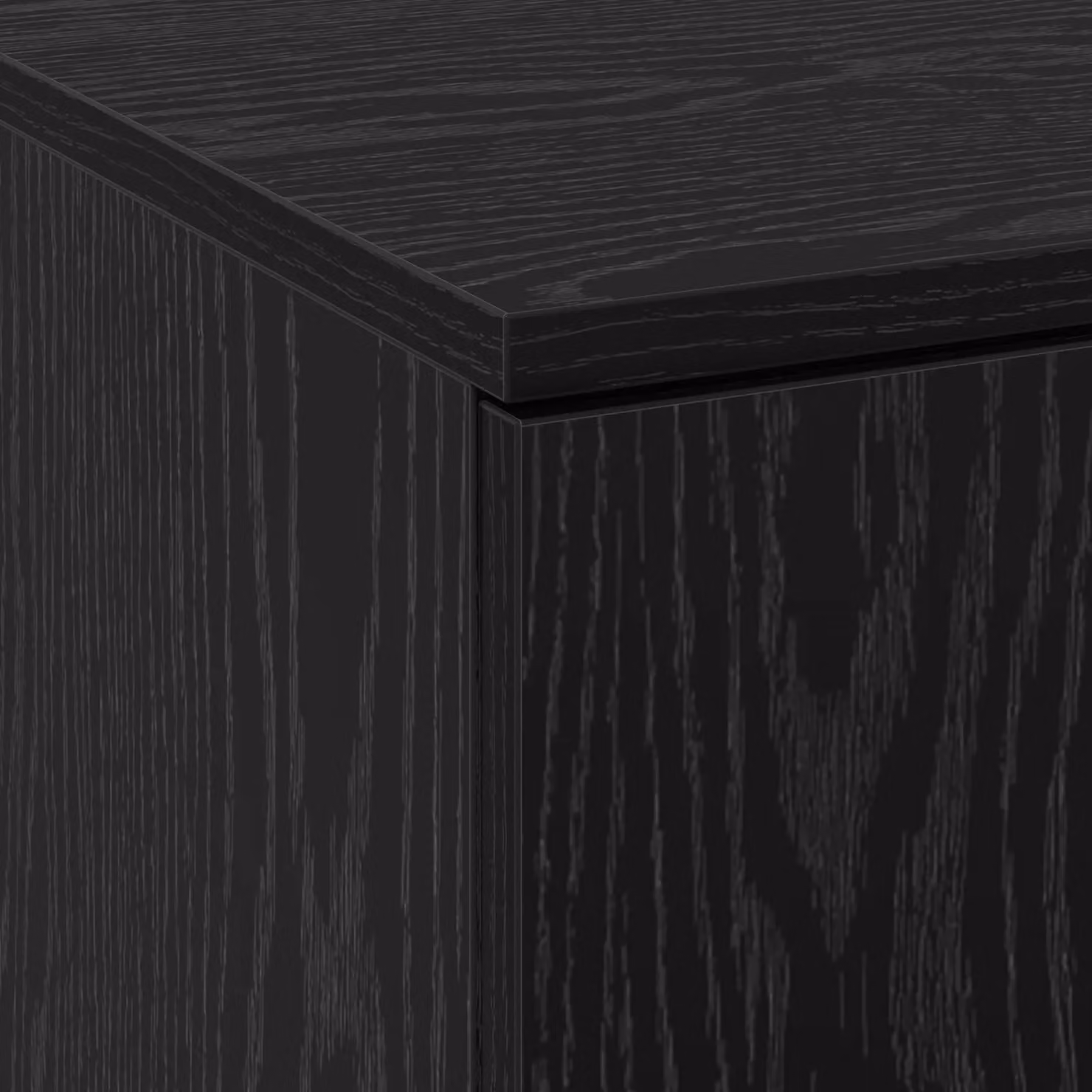 Berkfield Home Modern Black Oak Highboard with Hinged Doors and Internal Shelves, W/D/H: 60 x 35 x 180 cm – 4