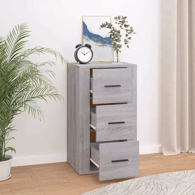 Berkfield Home Grey Sonoma Sideboard in Engineered Wood W/D/H: 40 x 33 x 70 cm – 1