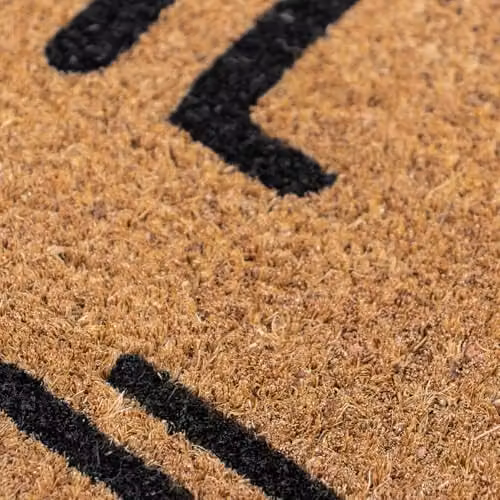 JVL Eco-Friendly Brown Coir Entrance Doormat Runner with Latex Backing, W: 40 cm, L: 120 cm – 4