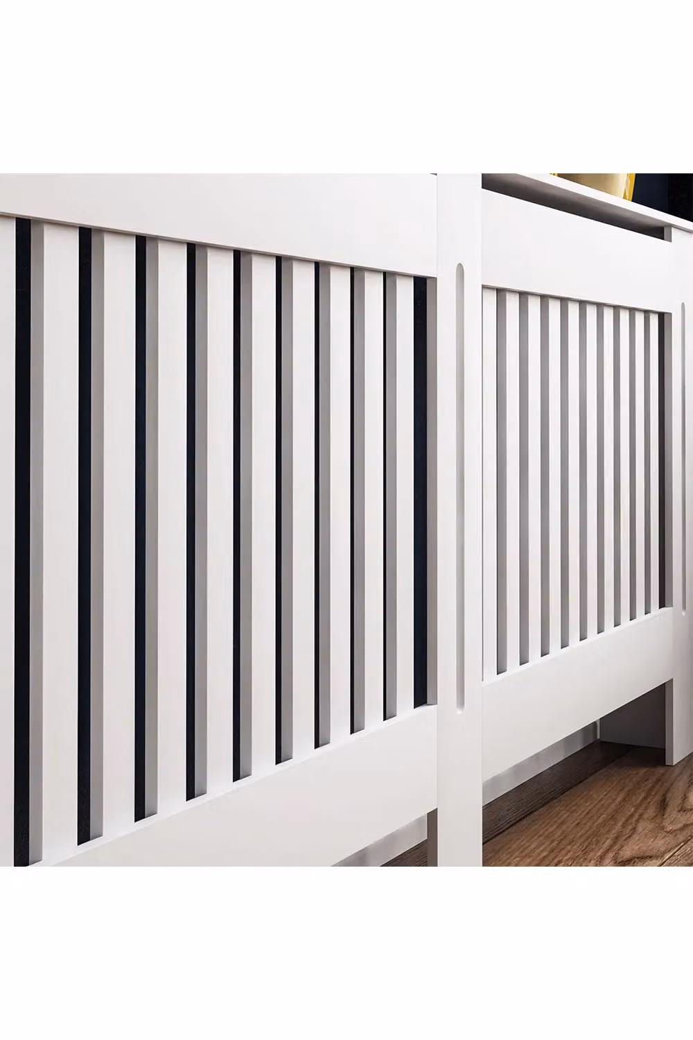 Home Discount Vida Designs Chelsea White MDF Radiator Cover Heating Cabinet – 5