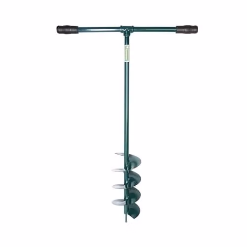 Primrose Manual Garden Fence Post Hole Auger Earth Digger in Beige