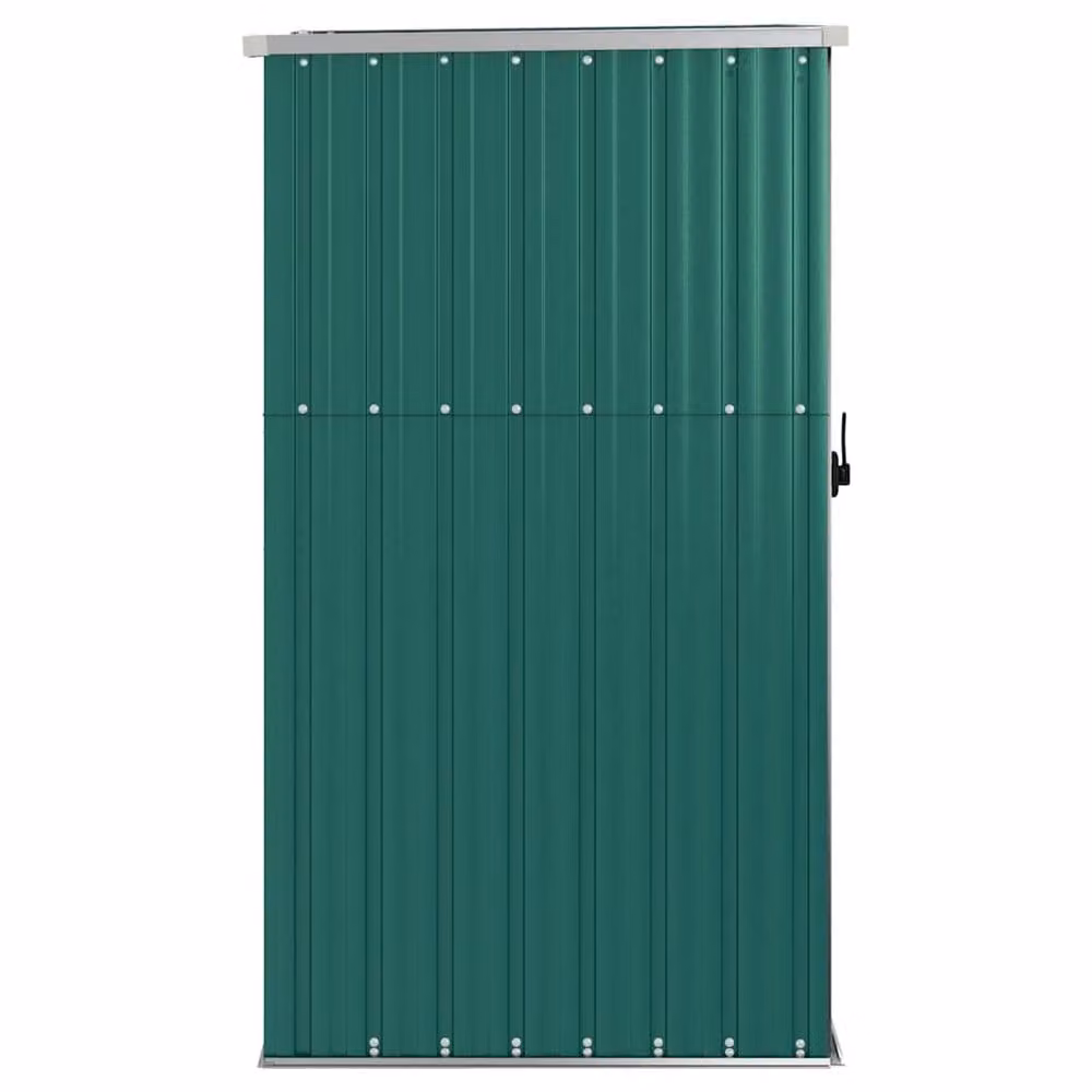 Berkfield Home Green Galvanised Steel Garden Tool Shed Tall Cabinet W/D/H: 88 x 89 x 161 cm – 4